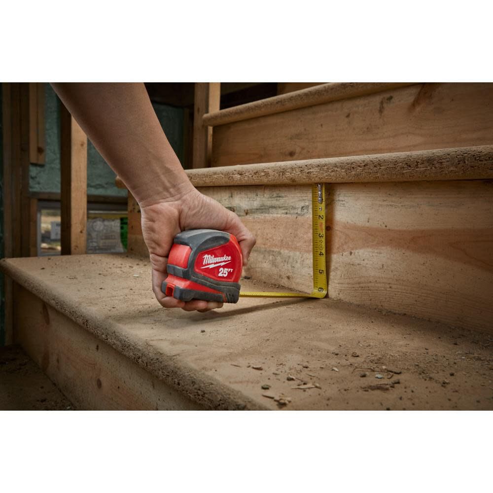 Milwaukee 25' Compact Tape Measure with Engineer Scale 48-22-6625E from Milwaukee