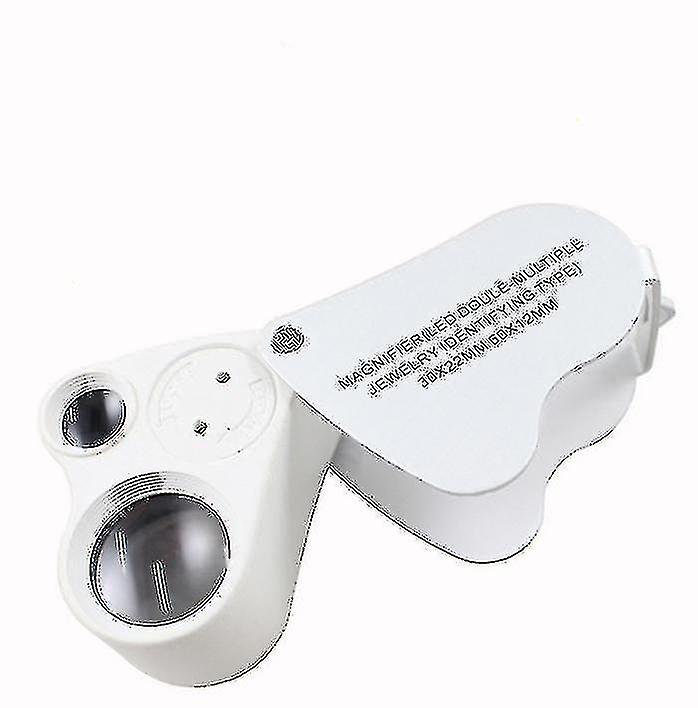 Led 30x/60x Magnifications Jewelry Identification Magnifier Loupe