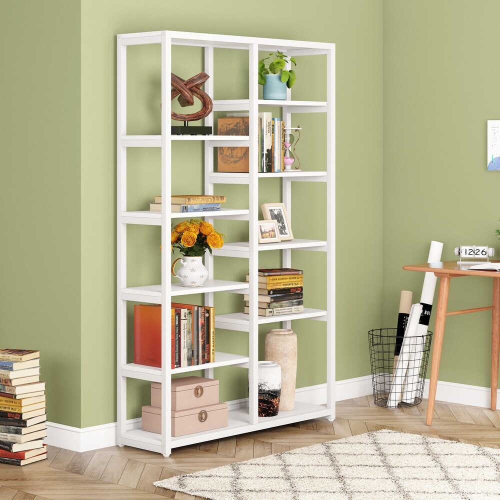 70 inch Bookshelf 10 shelf Open Bookcase   70.86'' H x 39.37'' W x 11.8''L