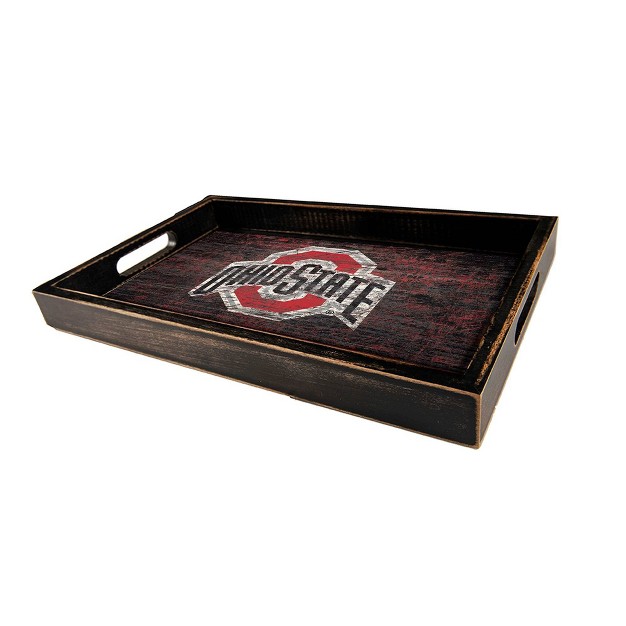 Ncaa Ohio State Buckeyes Distressed Tray