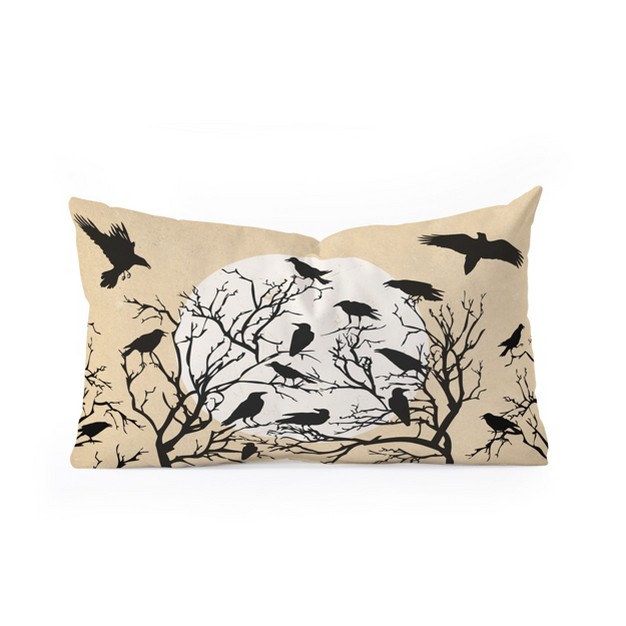 Heather Dutton Ravens Call Natural Oblong Throw Pillow Society6