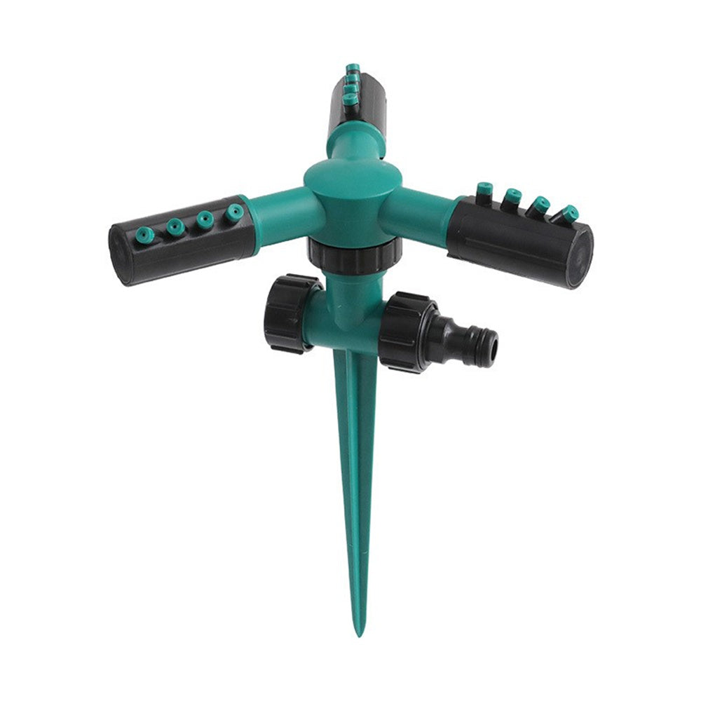 360°Rotating Garden Sprinkler with Adjustable Nozzle- Leak-Free Lawn Sprinkler Easy Hose Connection Spike Base Gardening Watering System