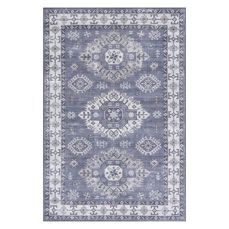 nuLoom Frida Persian Medallion Machine Washable Indoor/Outdoor Area Rug