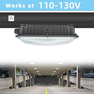 WYZM 300-Watt Equivalent Integrated LED Outdoor Security Light Canopy Light Area Light 8400 Lumens (2-Pieces) CP-2Pc-01