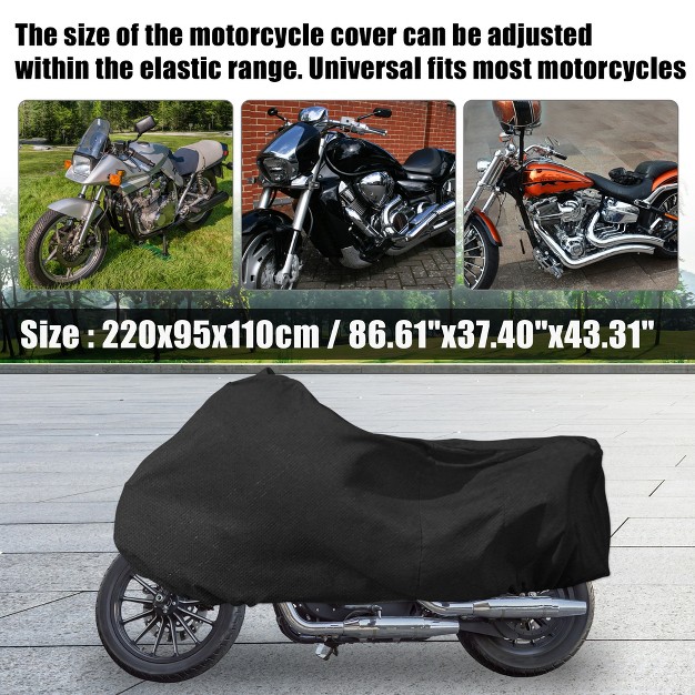 Unique Bargains Universal Indoor Stretch Elastic Fabric Motorcycle Cover