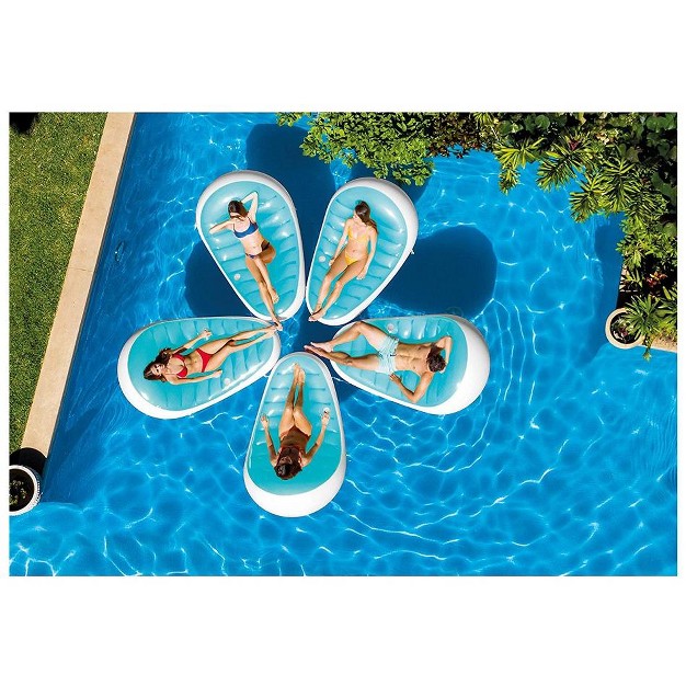 Intex Petal Lounge 76in X 49in Inflatable Floating Pool Float