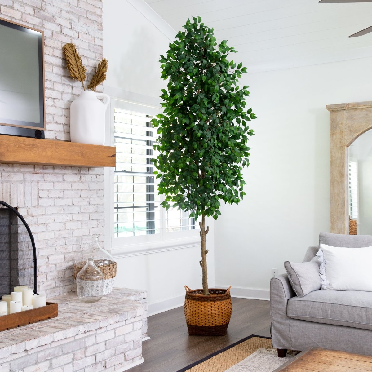 10' Faux Ficus Tree | Lifelike Indoor Tree – Ed's Plant Shop