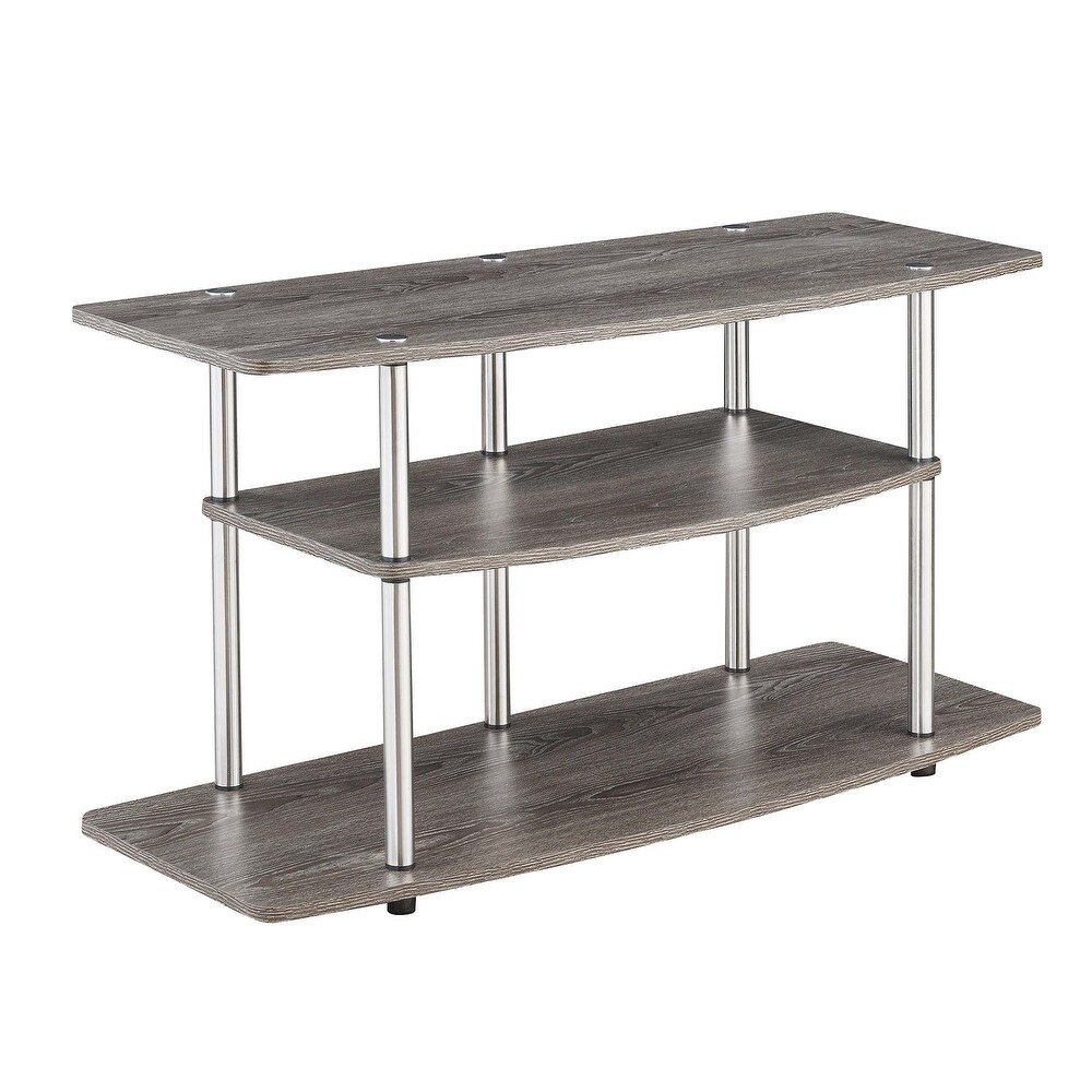 Convenience Concepts Designs2Go No Tools 46 inch 3 Tier Wide TV Stand