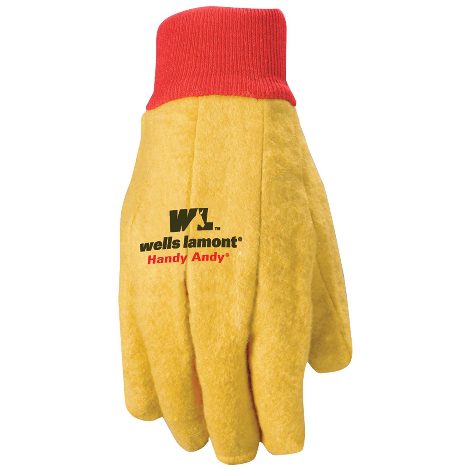 Wells Lamont Men\u0027s Chore Gloves Red/Yellow XL 1 pair