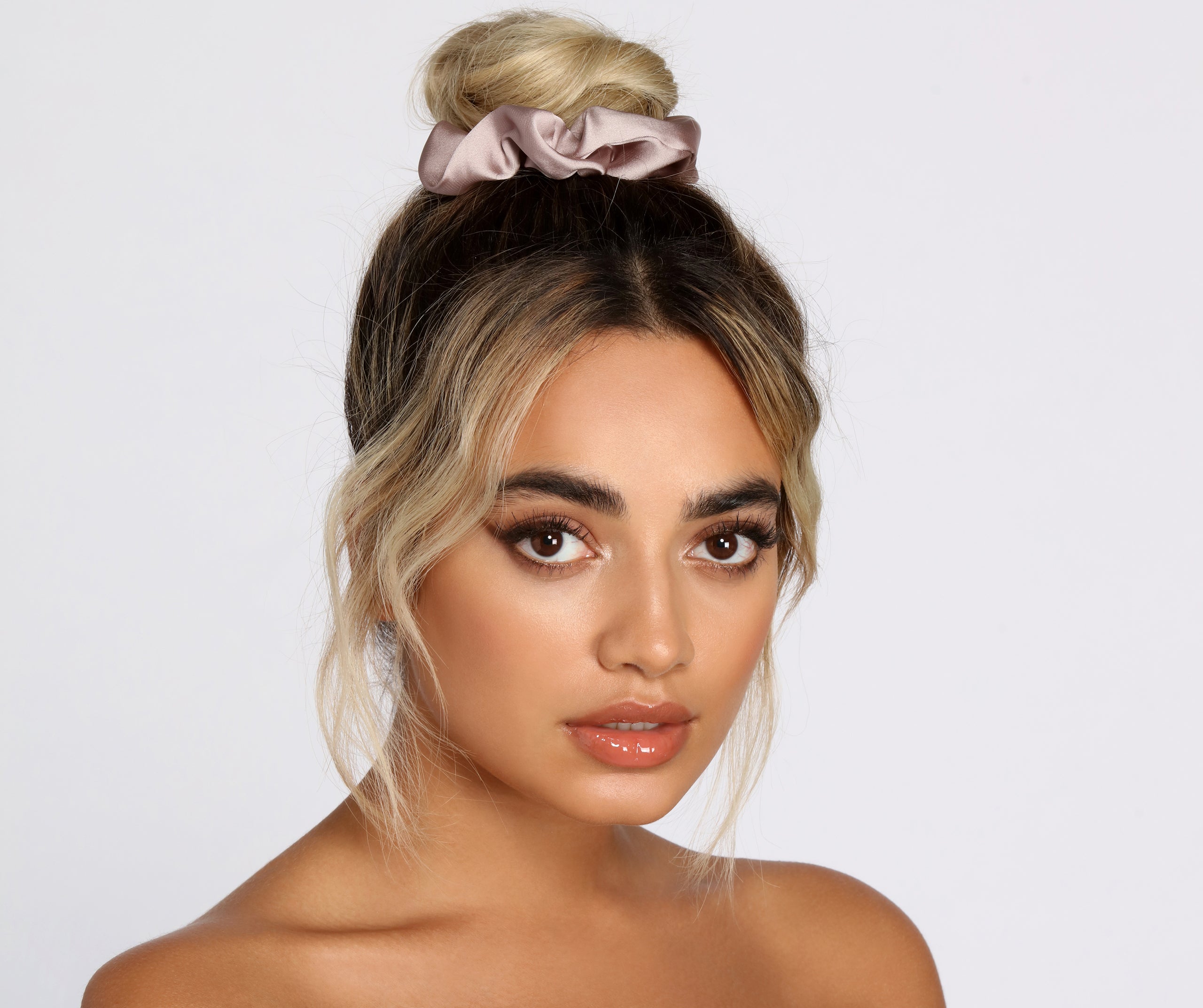 Pretty In Pastel Satin Scrunchy 5 Pack