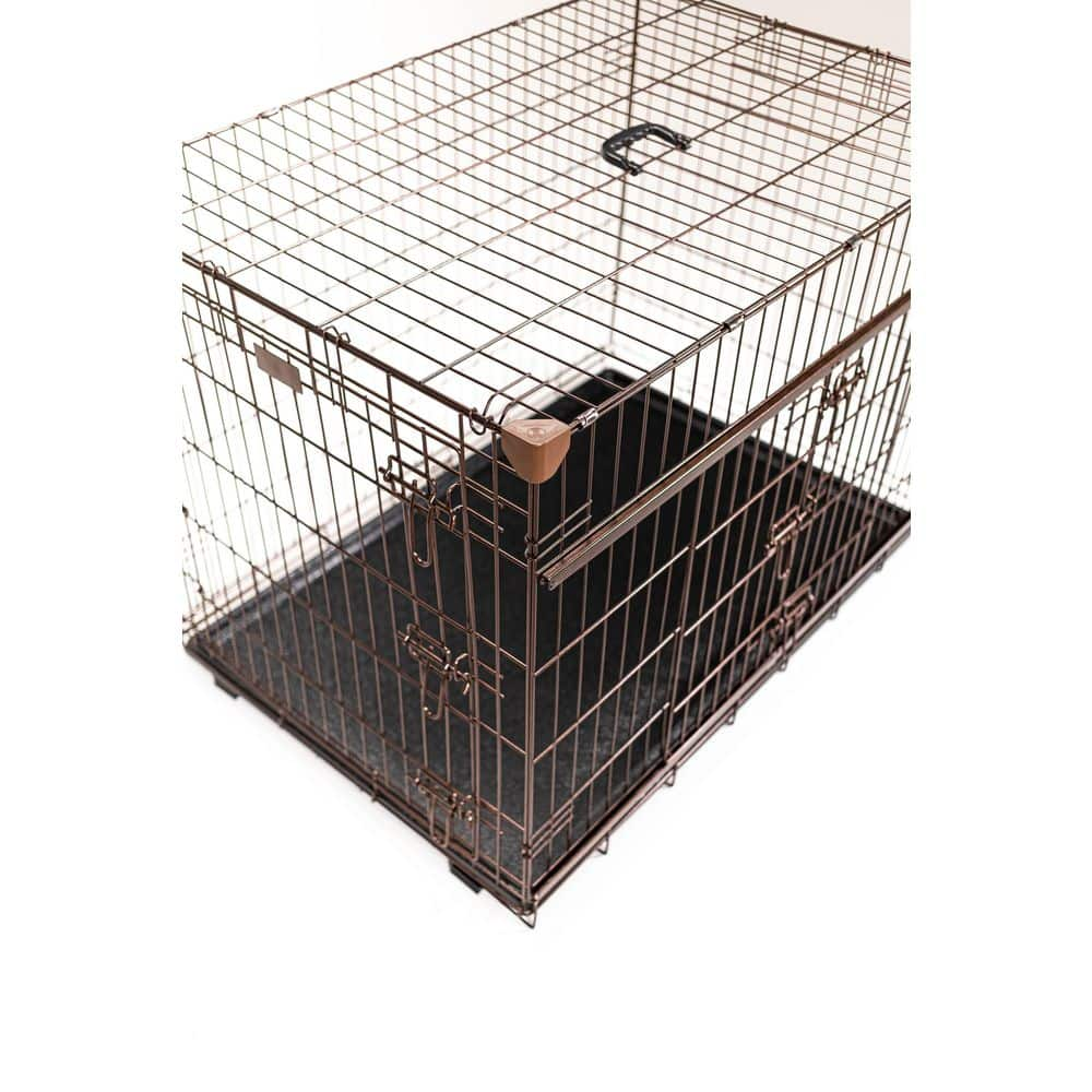 Lucky Dog  Dwell Series 48 in. Crate with Sliding Door - Bronze Finish ZW51548-UR1510