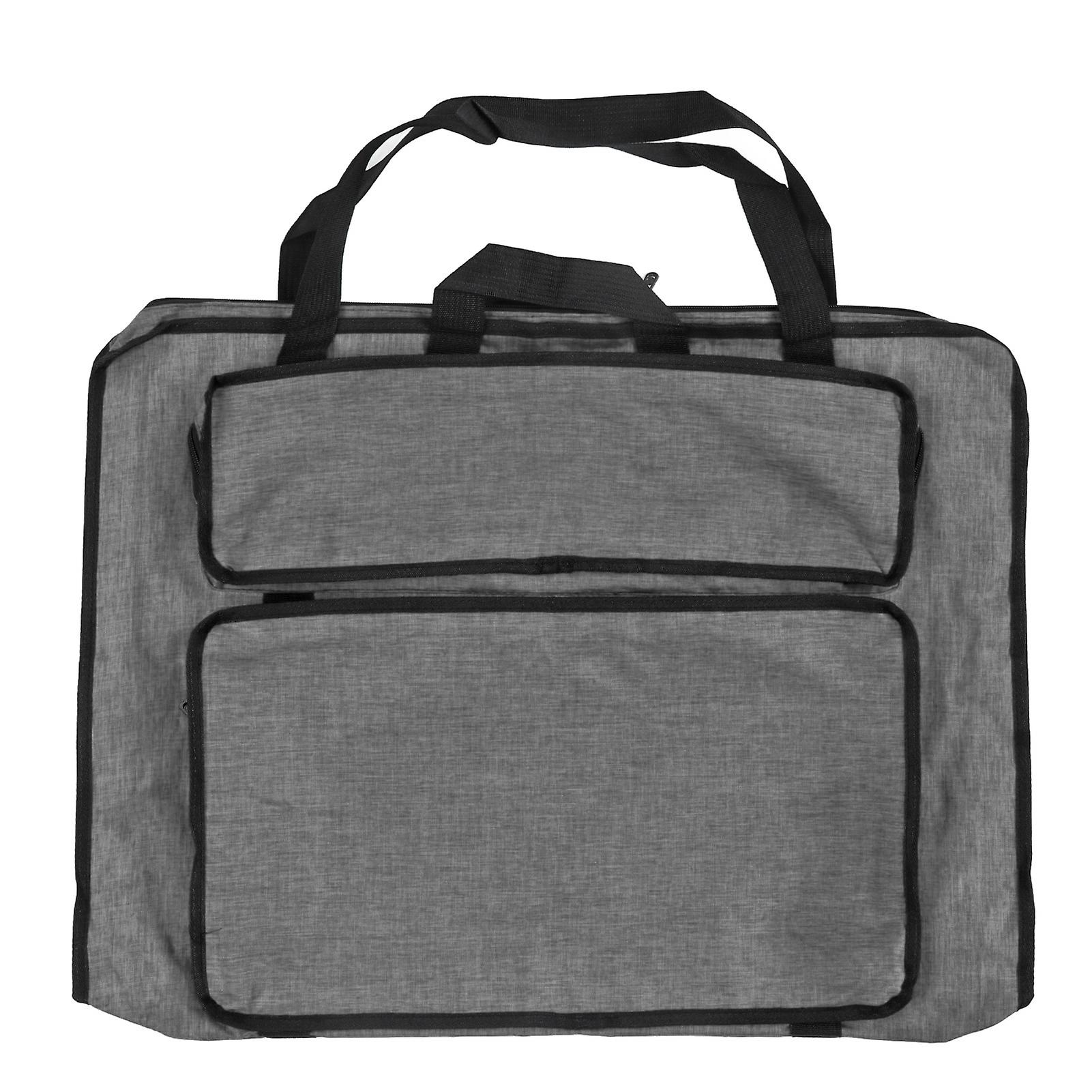 Sketchpad Bag Single Shoulder Reinforced Waterproof Portable Large Capacity Multiple Pockets Artist Bag For Artistgrey