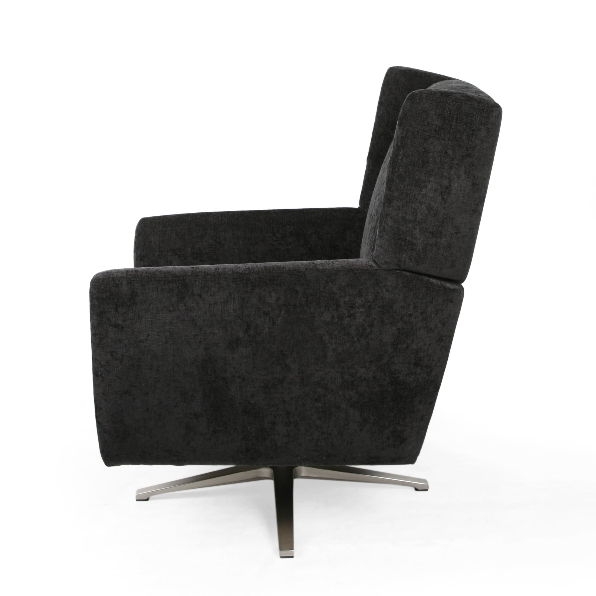 Dezi Contemporary Fabric Swivel Chair