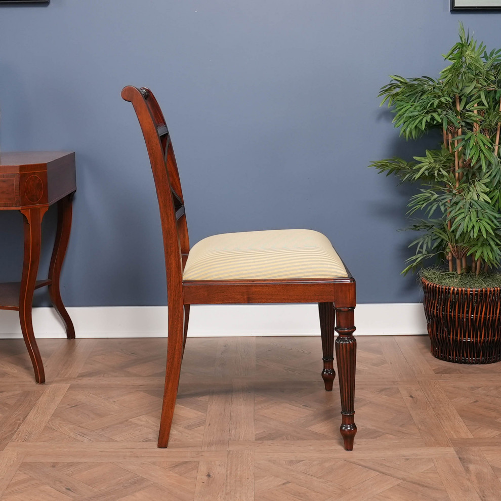 Mahogany Inlaid Side Chair   Traditional   Dining Chairs   by Niagara Furniture  Houzz