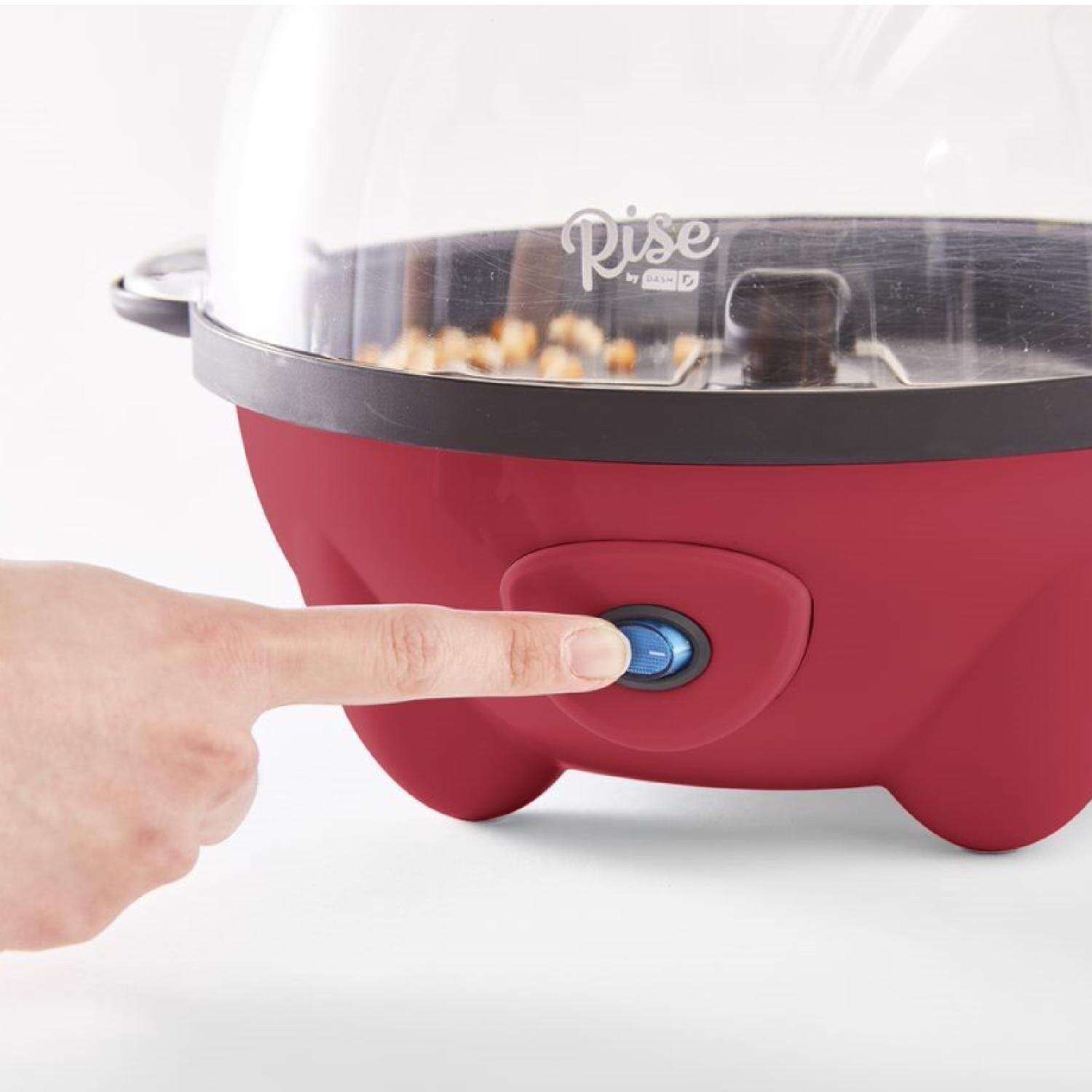 Rise by Dash Red 4.5 qt Oil Popcorn Machine