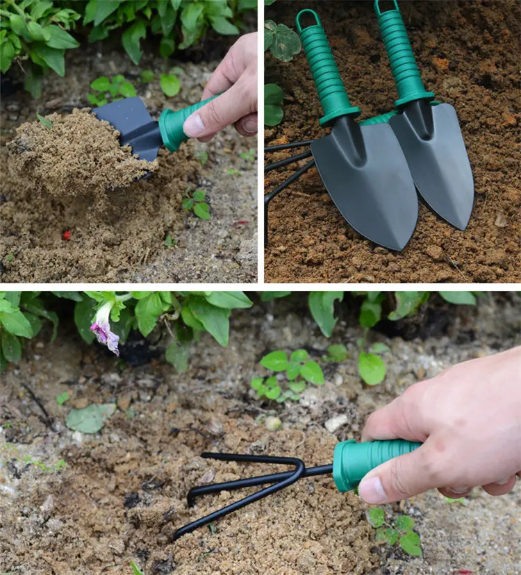 Factory Hot Sale 5PCS Mul tifuction Carbon Steel Home Garden Hand Tool Set with Carry Case for Children