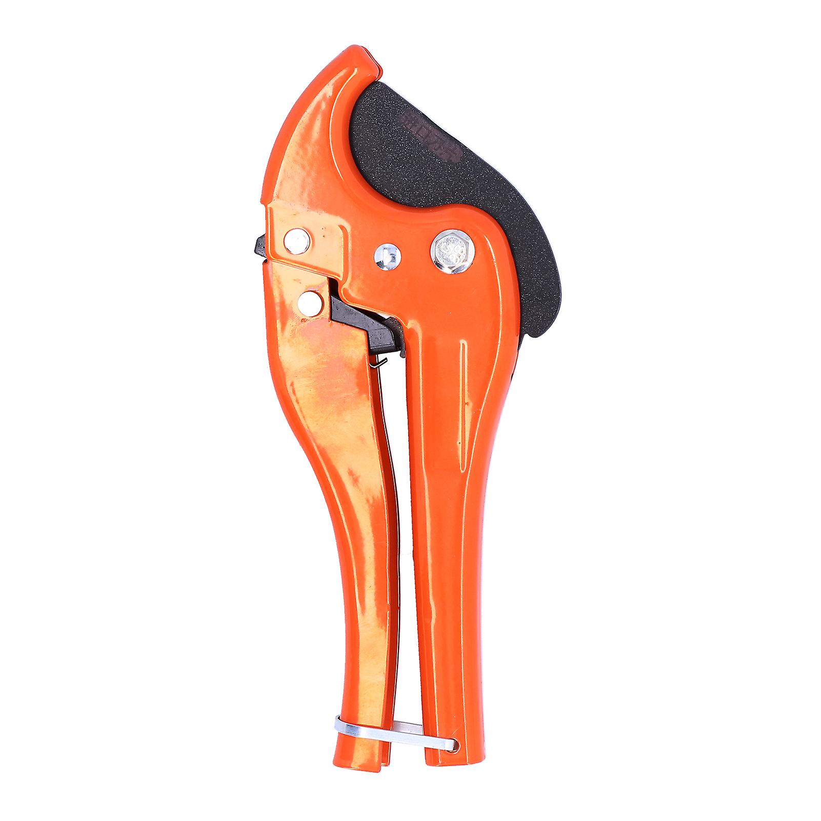 Pvc Pipe Cutter Selflocking Ratchet Ppr Pe Tubes Cutting Tool Plumbing Accessory Orange