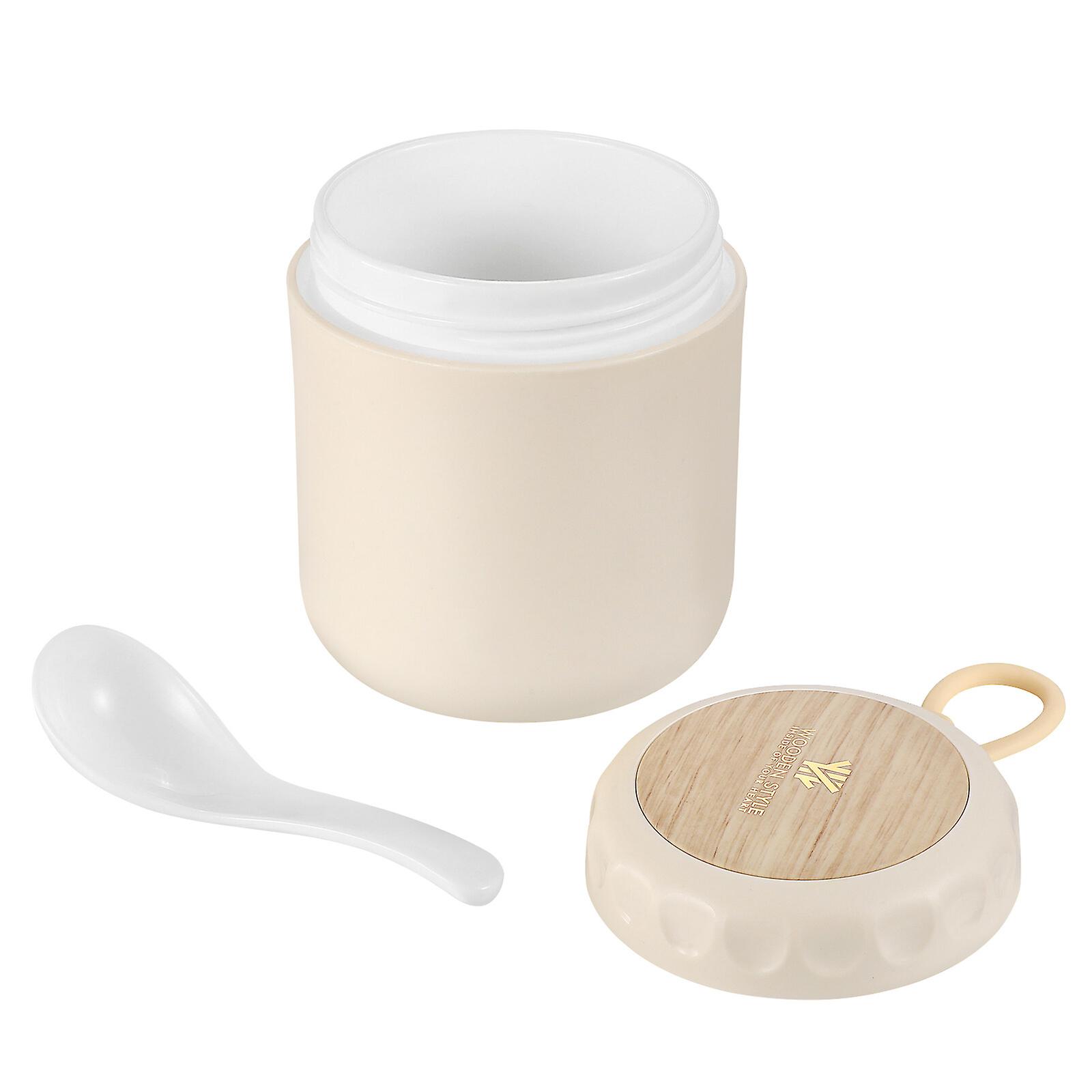 1pc Portable Water Bottle Milk Cup Microwave Sealing Soup Bowl Plastic Small Water Bottle With Lid