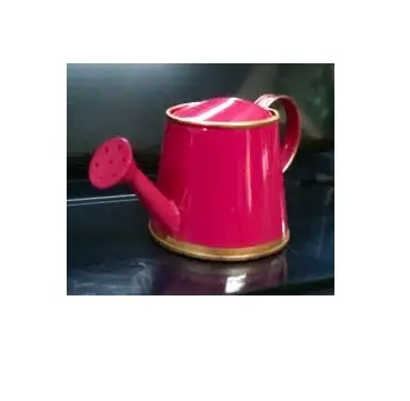 Yellow Enamel Fineshed  Metal Watering CAN HOT SALE LONG SPOUT WATERING CAN GARDEN WATERING TOOLS WITH SHOWER ROSE