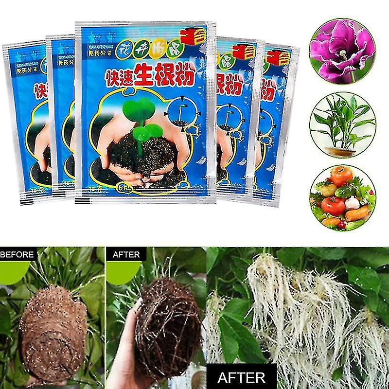 5pack Fast Rooting Powder Flower Transplant Extra Fast Growth Agent Plant