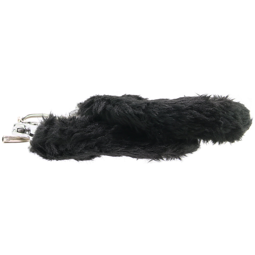 Black Furry Hand Cuffs