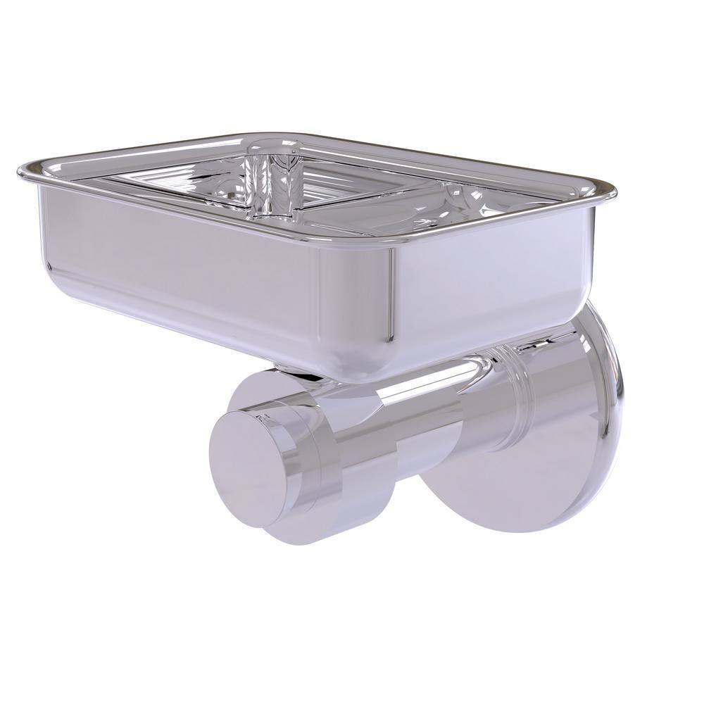 Allied Brass Mercury Collection Wall Mounted Soap Dish in Polished Chrome 932-PC