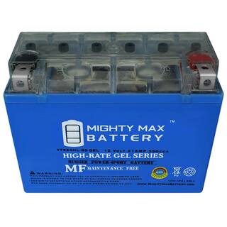 MIGHTY MAX BATTERY 12-Volt 21 Ah 350 CCA GEL Rechargeable Sealed Lead Acid (SLA) Powersport Battery YTX24HL-BSGEL