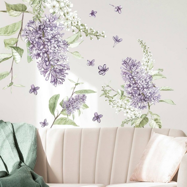 Lilac Peel And Stick Giant Wall Decal Roommates