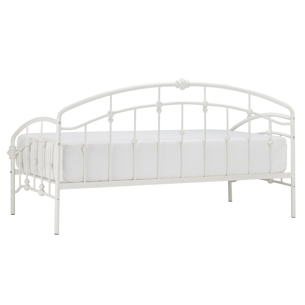 Lacey Round Curved Double Top Arches Victorian Iron Metal Daybed by iNSPIRE Q Classic