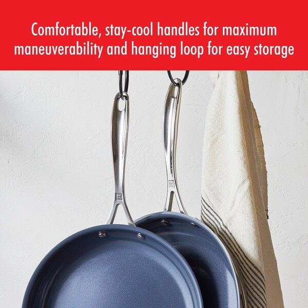 ZWILLING Clad CFX Stainless Steel Ceramic Nonstick Fry Pan