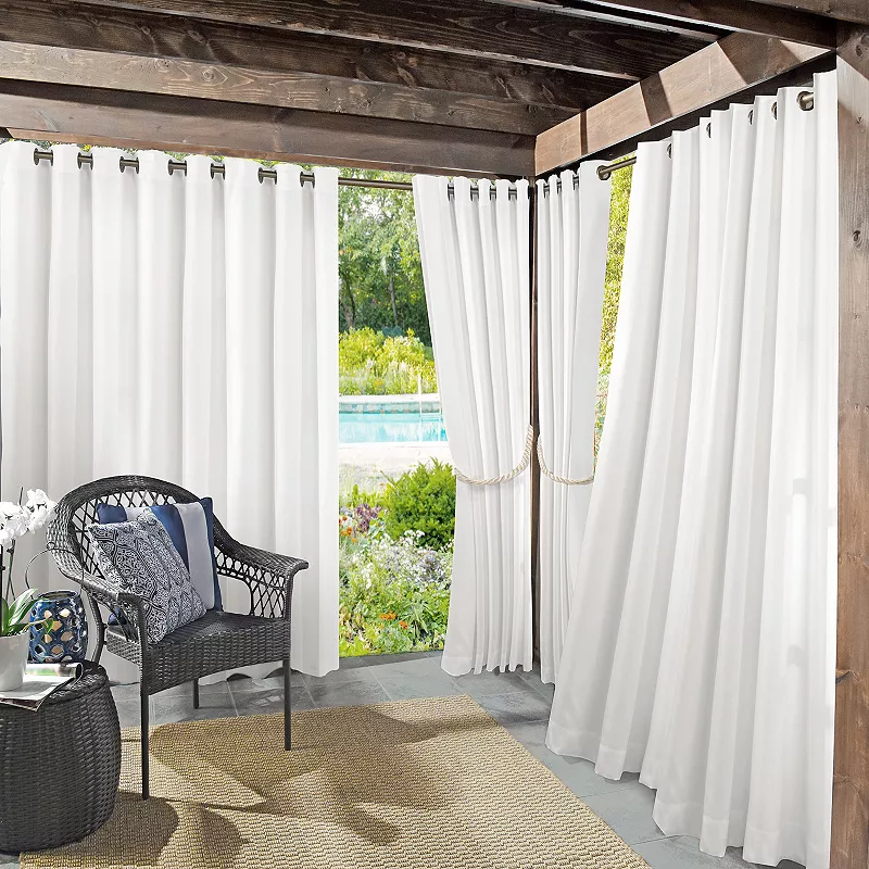 Sun Zero Sailor Indoor/Outdoor Fade Resistant + UV Protectant Curtain Panel