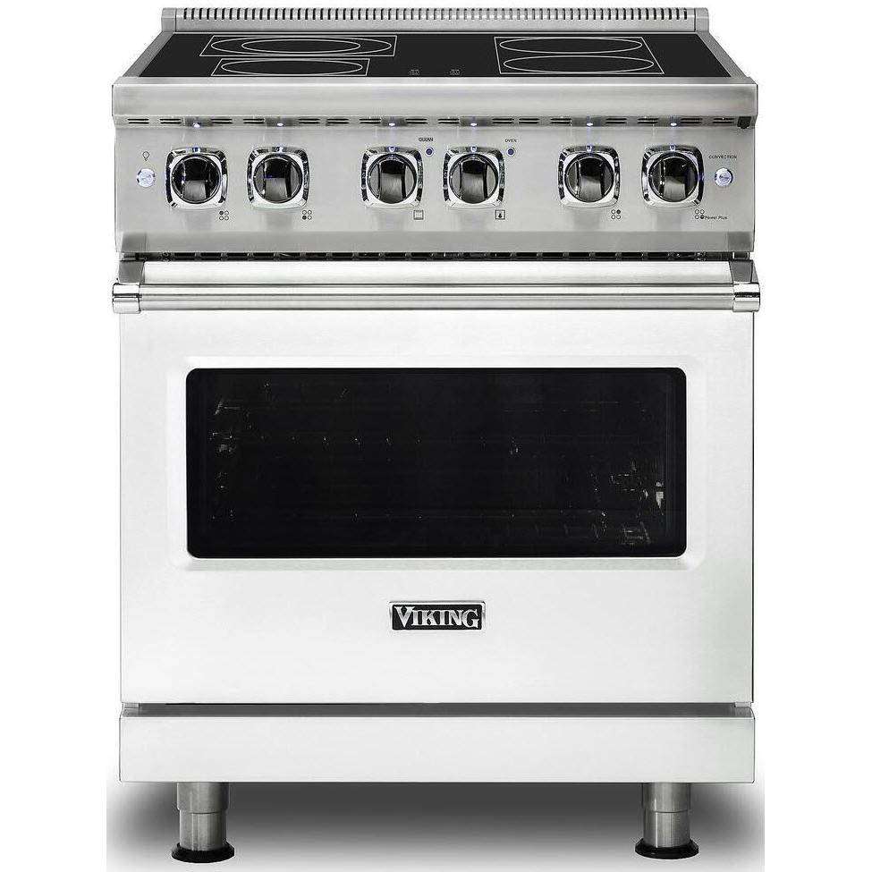 Viking 30-inch Freestanding Electric Range with SoftLit LED Lights VER5301-4BFW