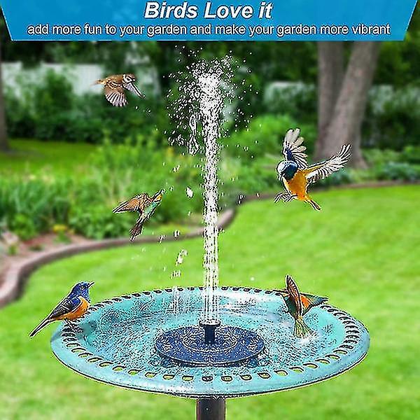 Water Fountain Solar Powered 16 Cm Black