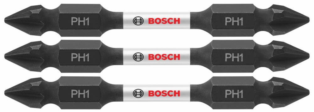 Bosch 3 pc. Impact Tough 2.5 In. Phillips #1 Double-Ended Bits ITDEPH12503 from Bosch