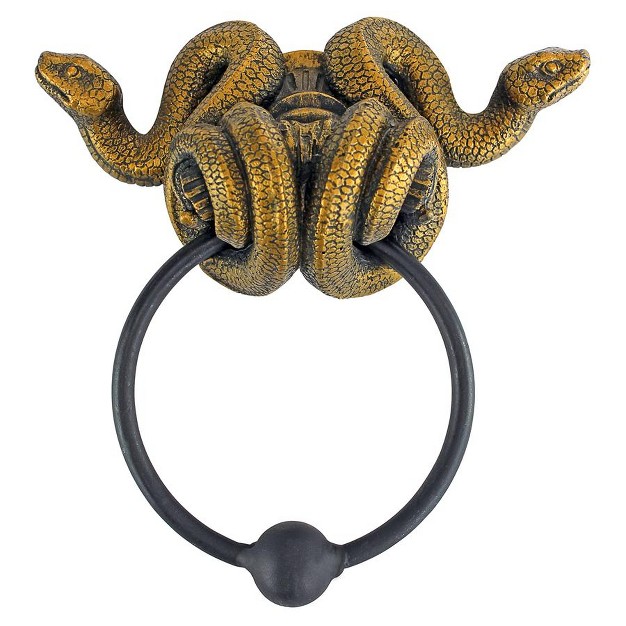 Design Toscano Egyptian Cobra Goddess Towel Ring Wall Sculpture