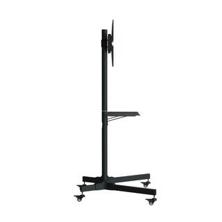 ProMounts Rolling Mobile TV Cart with Shelf for TVs 32 in. to 70 in. for Classrooms and Offices Universal TV Floor Stand Mount AFC6402-02