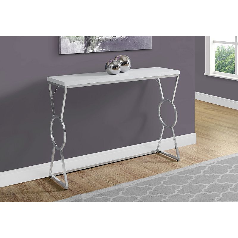 Monarch Contemporary Geometric Entryway Console Table