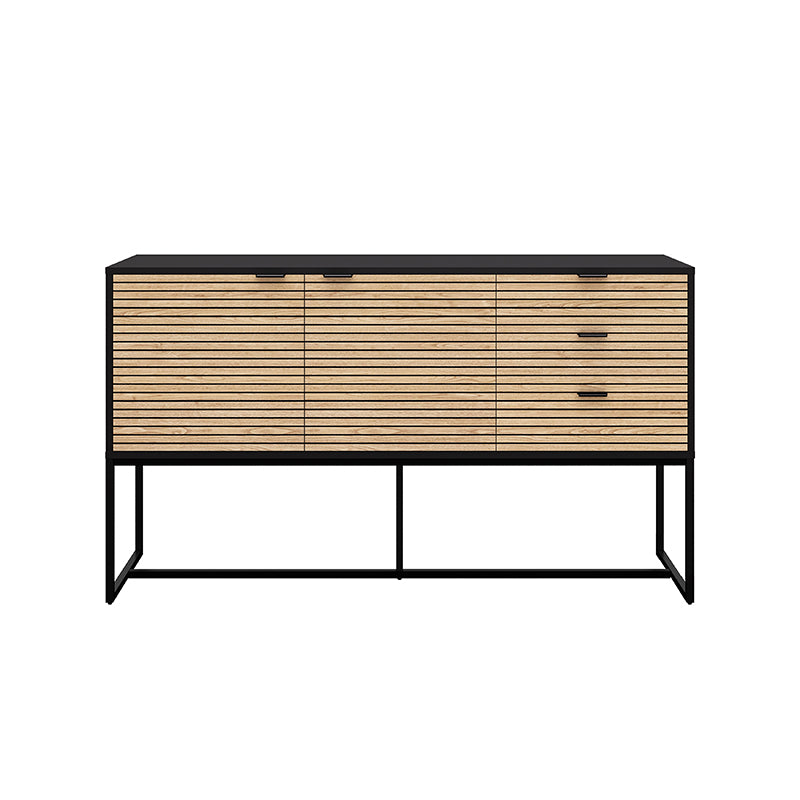 ODENCE Sideboard 160cm - Natural & Black