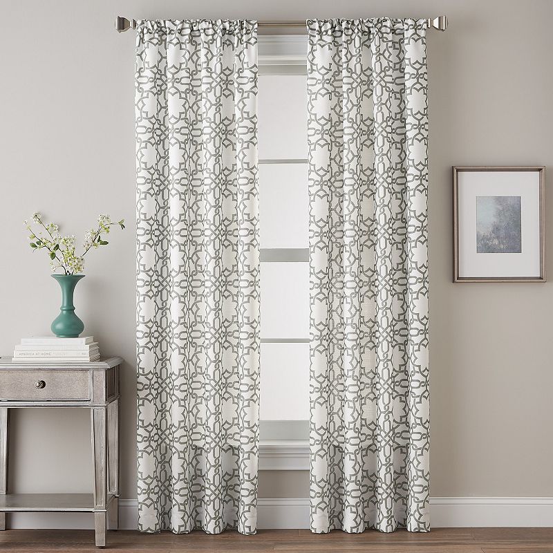 CHF 1-Panel Lotus Harmony Print Window Curtain