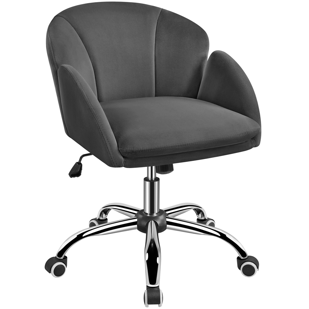 Yaheetech Modern Swivel Rolling Desk Chair Makeup Vanity Chair for Home Office