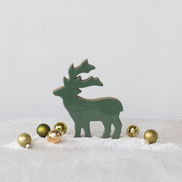 Enameled Mango Wood Deer