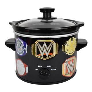 Uncanny Brands 2 qt. Black Ceramic WWE Championship Belt Slow Cooker SC2-WWE-CHB