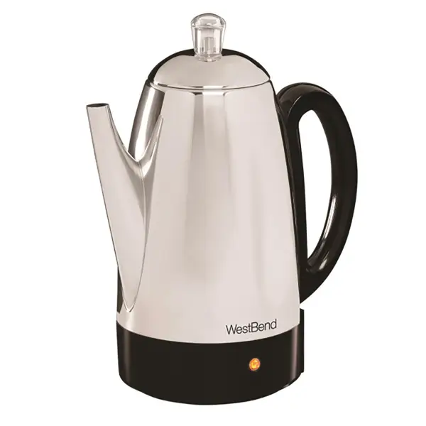 West Bend 12 Cup Stainless Steel Percolator