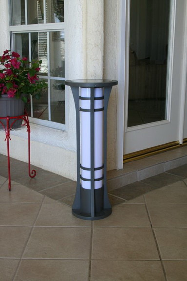 YardBright GBT9014 Premium Column Solar Bollard Li...