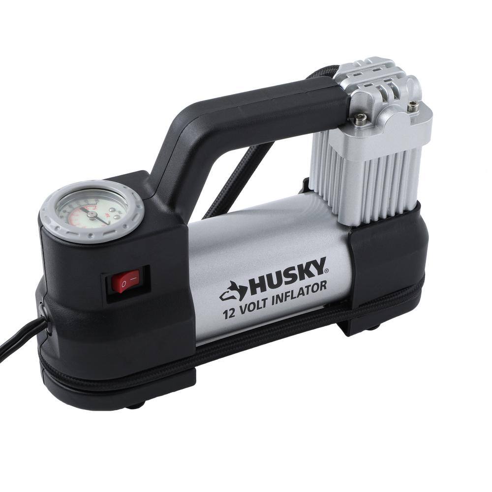 Husky 12-Volt Corded Electric Inflator HD12A