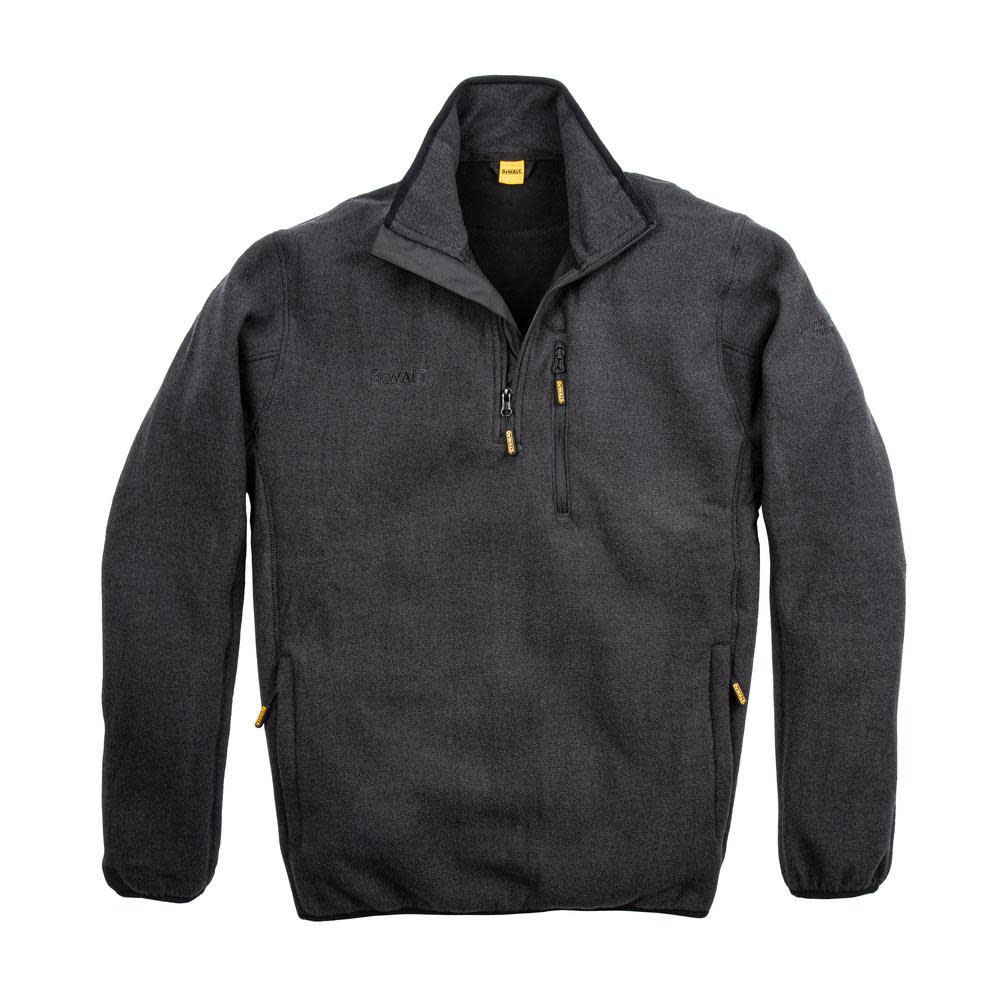 DEWALT Polyester 1/4 Zip Fleece Pullover Black Medium DXWW50010-BLK-MED from DEWALT