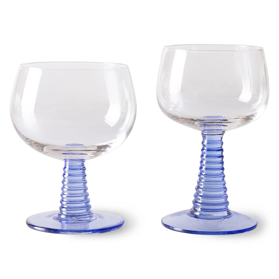 Wine glass - blue