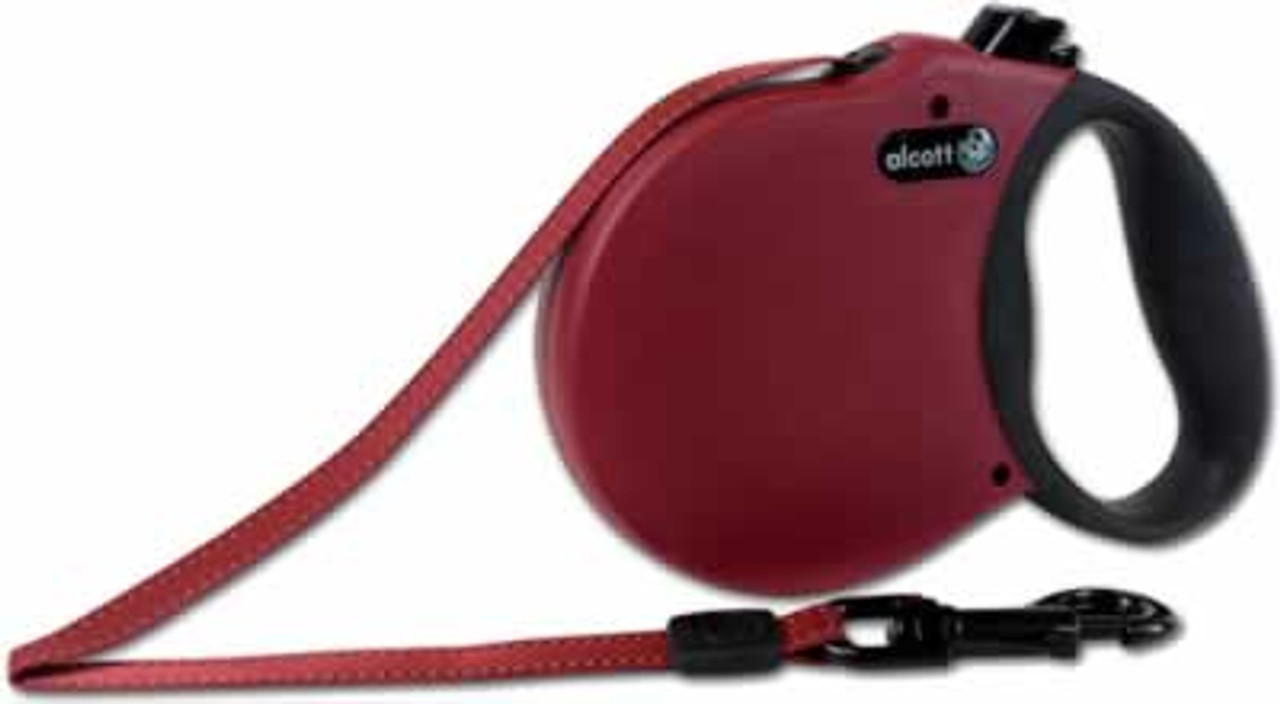 Alcott Retractable Red Dog Leash