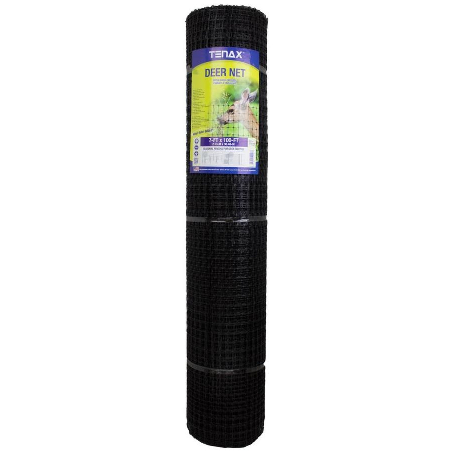 Tenax 7 ft. H X 100 ft. L Polypropylene Deer Netting Black