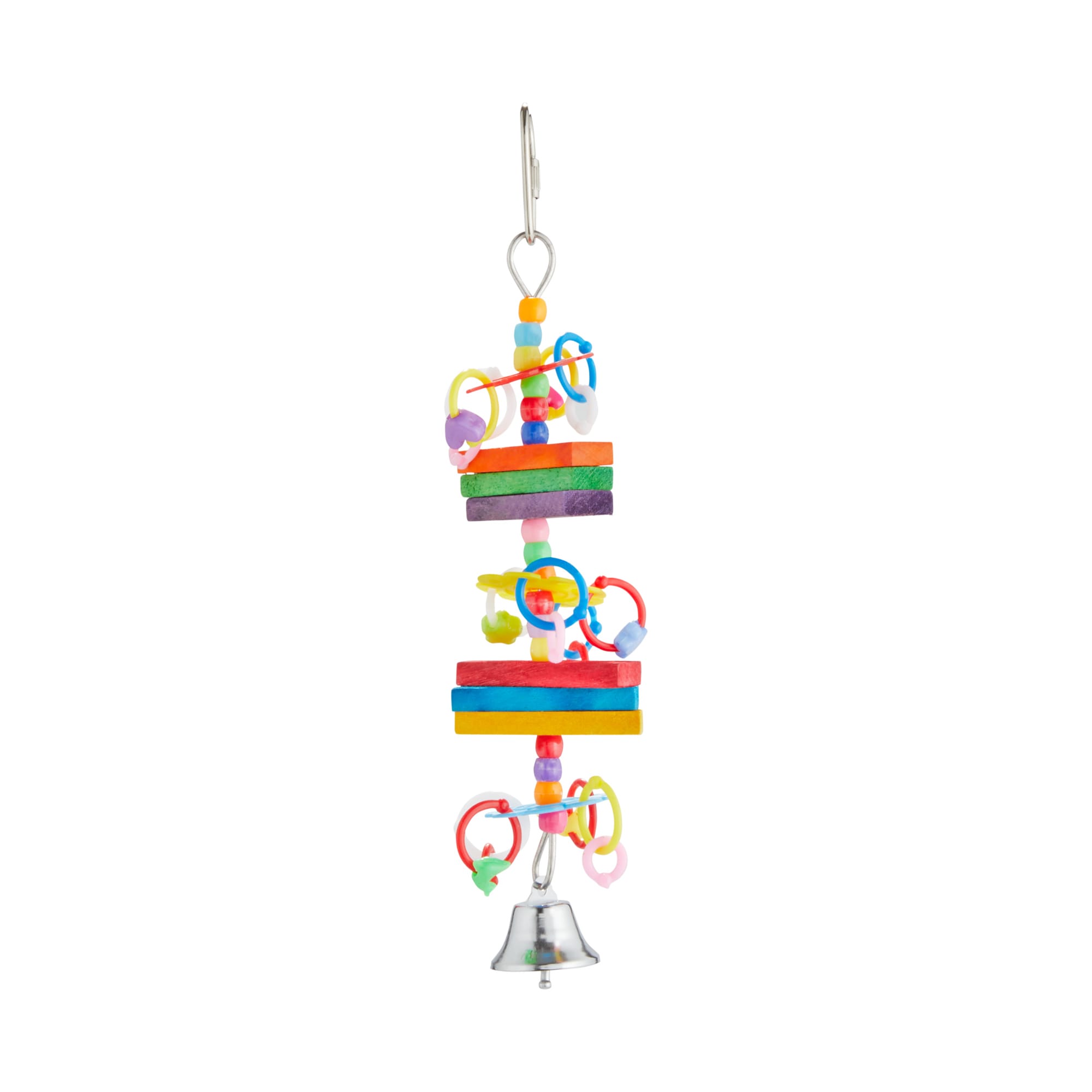 You  Me Block n Beads Noisemaking Bird Toy， Small